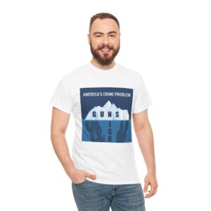 t shirt — 'america's crime problem: guns' graphic tee